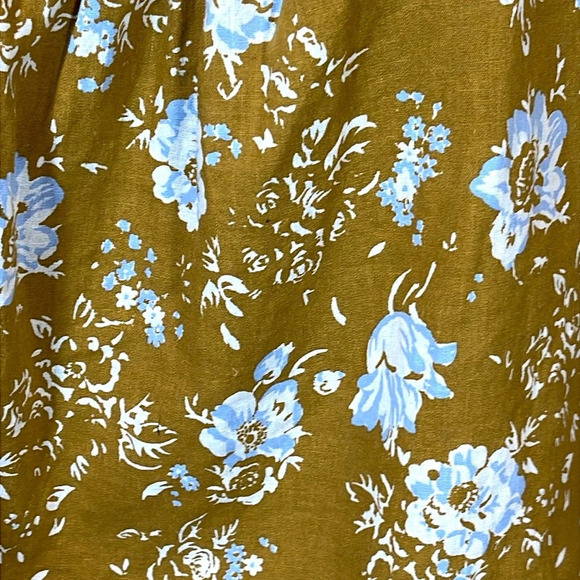 Free People Mustard Floral Blouse - Picture 4 of 10